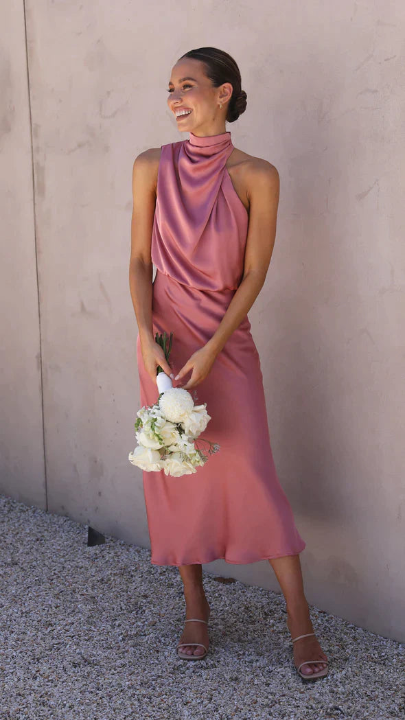 Ester - Glänzendes Maxikleid