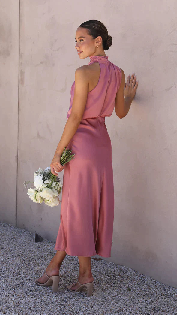 Ester - Glänzendes Maxikleid