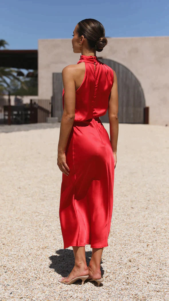 Ester - Glänzendes Maxikleid