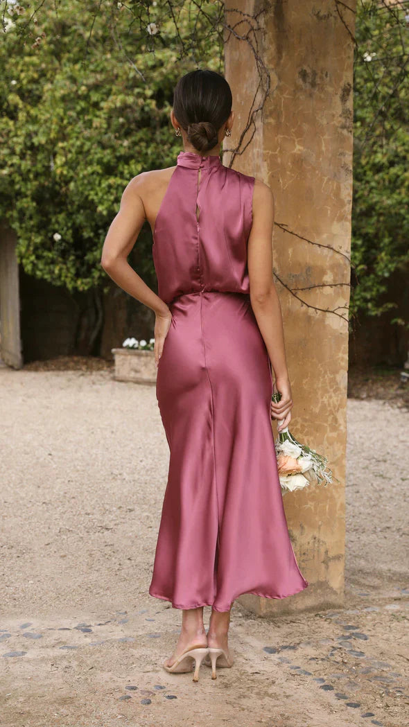 Ester - Glänzendes Maxikleid