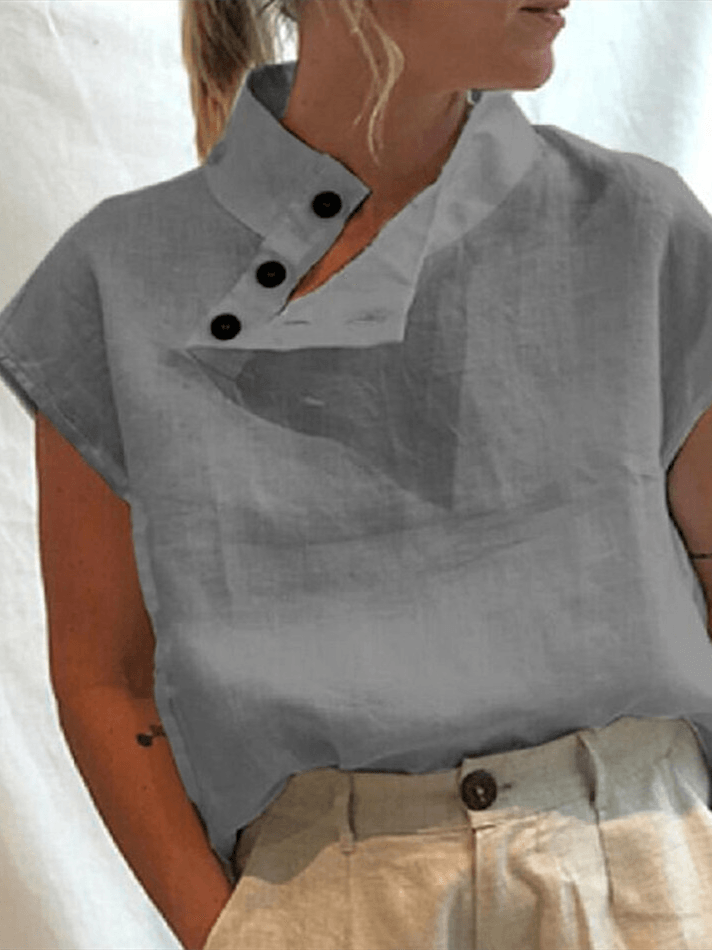 Gracelyn - Lockeres Leinen Top