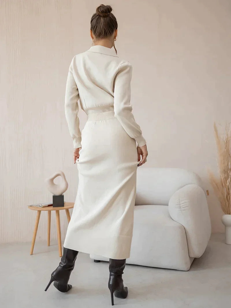 Everly - Elegantes gestricktes Bekleidungsset