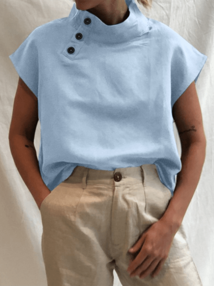 Gracelyn - Lockeres Leinen Top