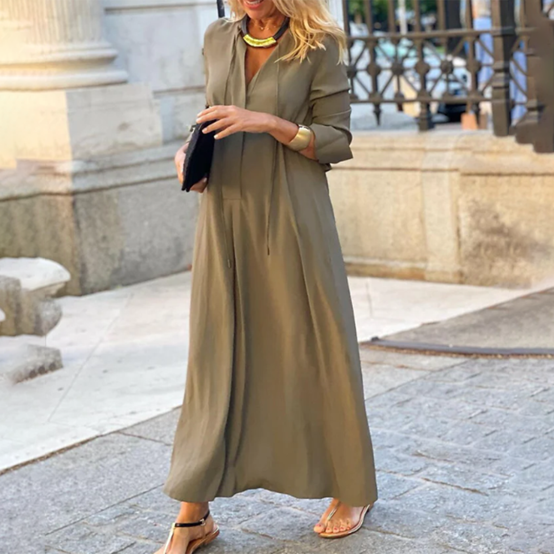 Gitta - Bequemes Locker Sitzendes Maxikleid