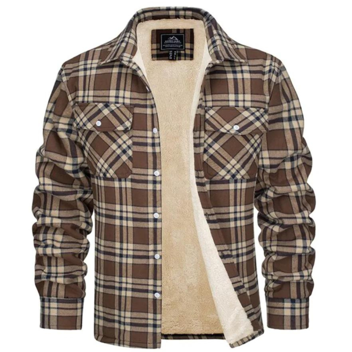 Tom - Fleecegefütterte karierte Jacke