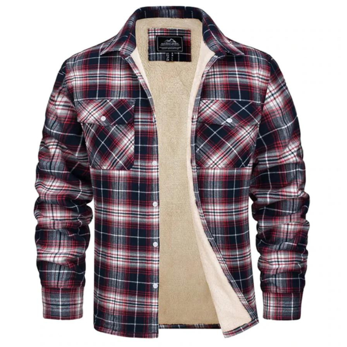Tom - Fleecegefütterte karierte Jacke