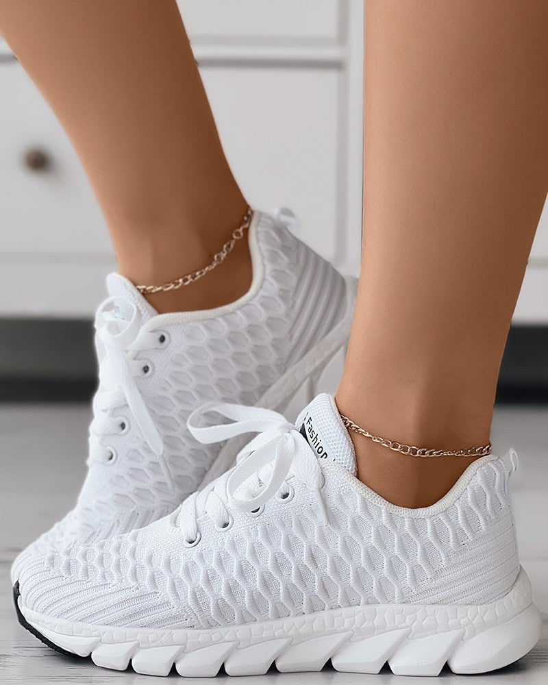 Amelie - Bubble Lace Schuhe mit Textur
