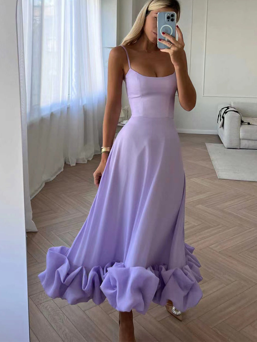 Rhea - Gerafftes Damen-Cocktailkleid