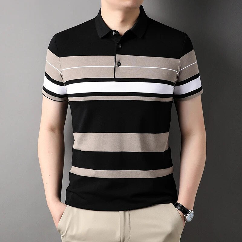 Bjorn - Herren Freizeit-Lose Polo-Shirt