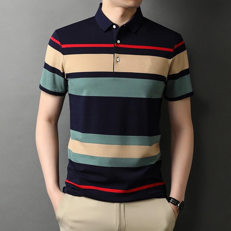 Bjorn - Herren Freizeit-Lose Polo-Shirt