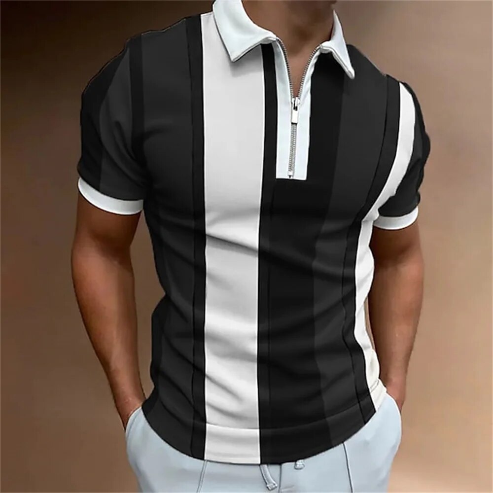 Tom - Herren Polo mit Farbblockmuster