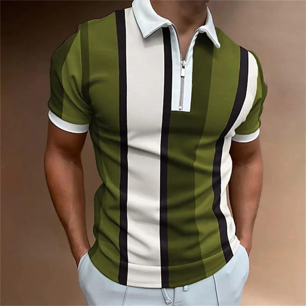 Tom - Herren Polo mit Farbblockmuster