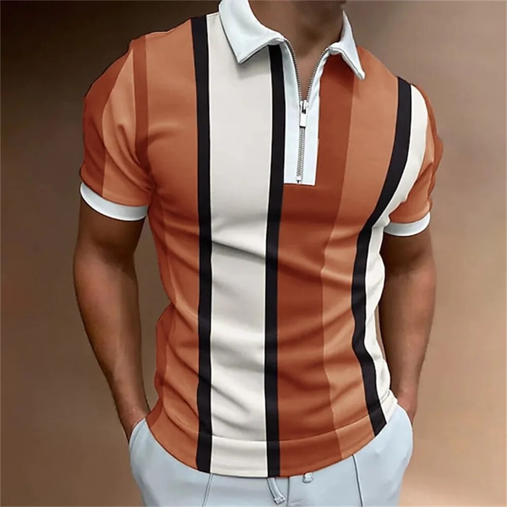 Tom - Herren Polo mit Farbblockmuster