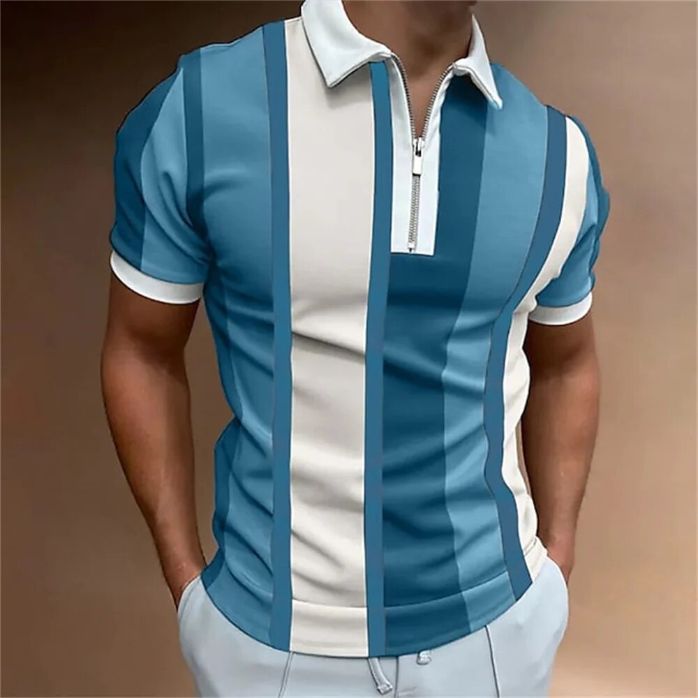 Tom - Herren Polo mit Farbblockmuster