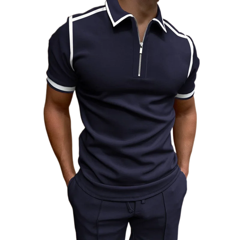 Marco - Herren-Polo mit Reißverschluss