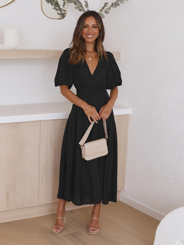 Madelyn - Sommerkleid mit tiefem V-Ausschnitt
