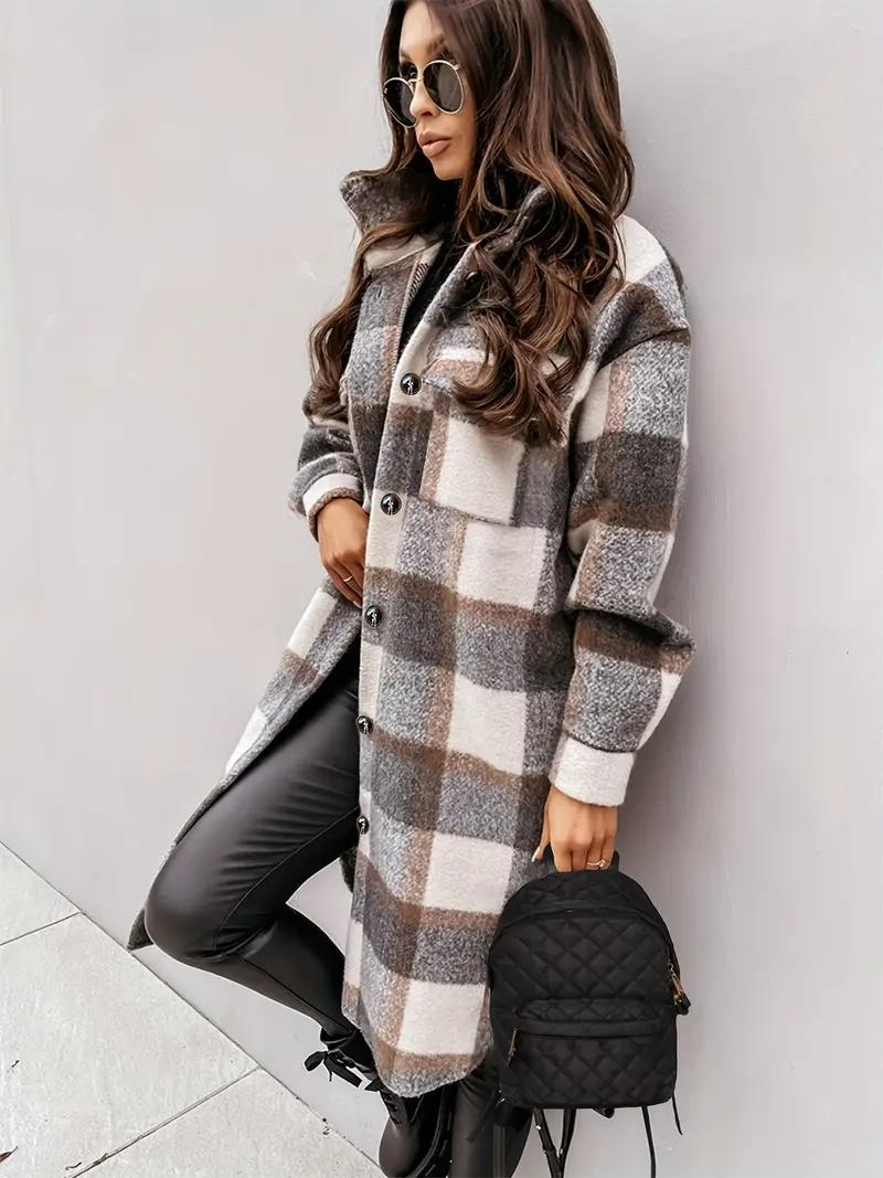 Kaia - Damen Karierte Jacke