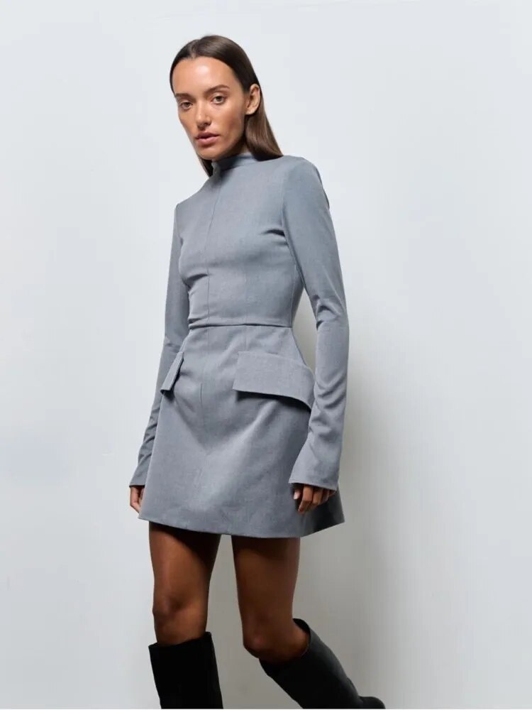 May - Elegantes langärmeliges Kleid