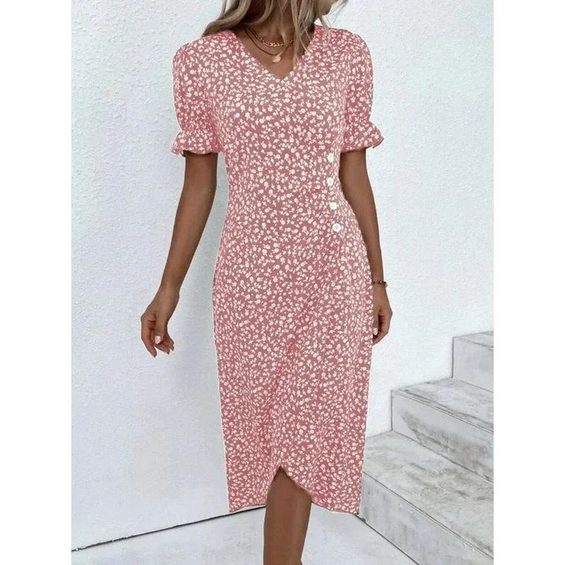 Kayee - Florales H-förmiges Midikleid