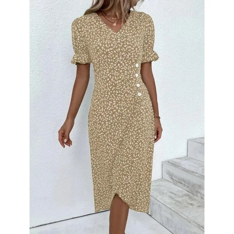 Kayee - Florales H-förmiges Midikleid
