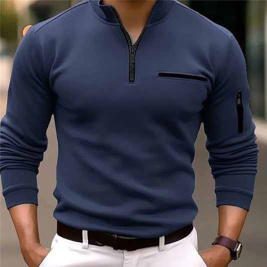 Kyran - Poloshirt mit viertel Reißverschluss für Männer